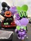 Halloween Balloon Garland Arch Kit – 131PCS Purple, Green & Black Balloons with BOO Letters, Bat & Spider Web Foil Balloons, Spooky Eyeball Balloons for Halloween Party Decorations Indoor & Outdoor